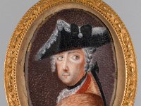 GG Min 40  Min 40, Deutsch 2. Hälfte 18. Jh., Friedrich II. von Preußen (1712-1786), Elfenbein, 4,5 x 3,1 cm : Museumsfoto: Claus Cordes